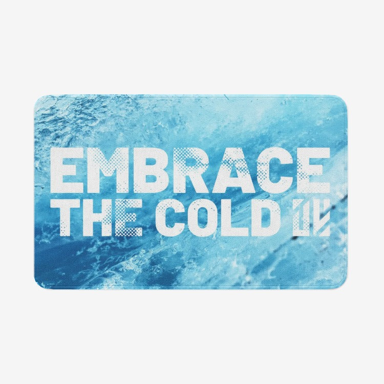 Embrace The Cold Microfiber Non-Slip Bath Rug
