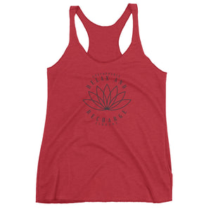 Relax And Recharge Women's Racerback Tank