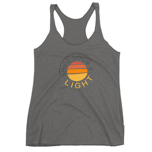 Shine Your Light Women's Racerback Tank