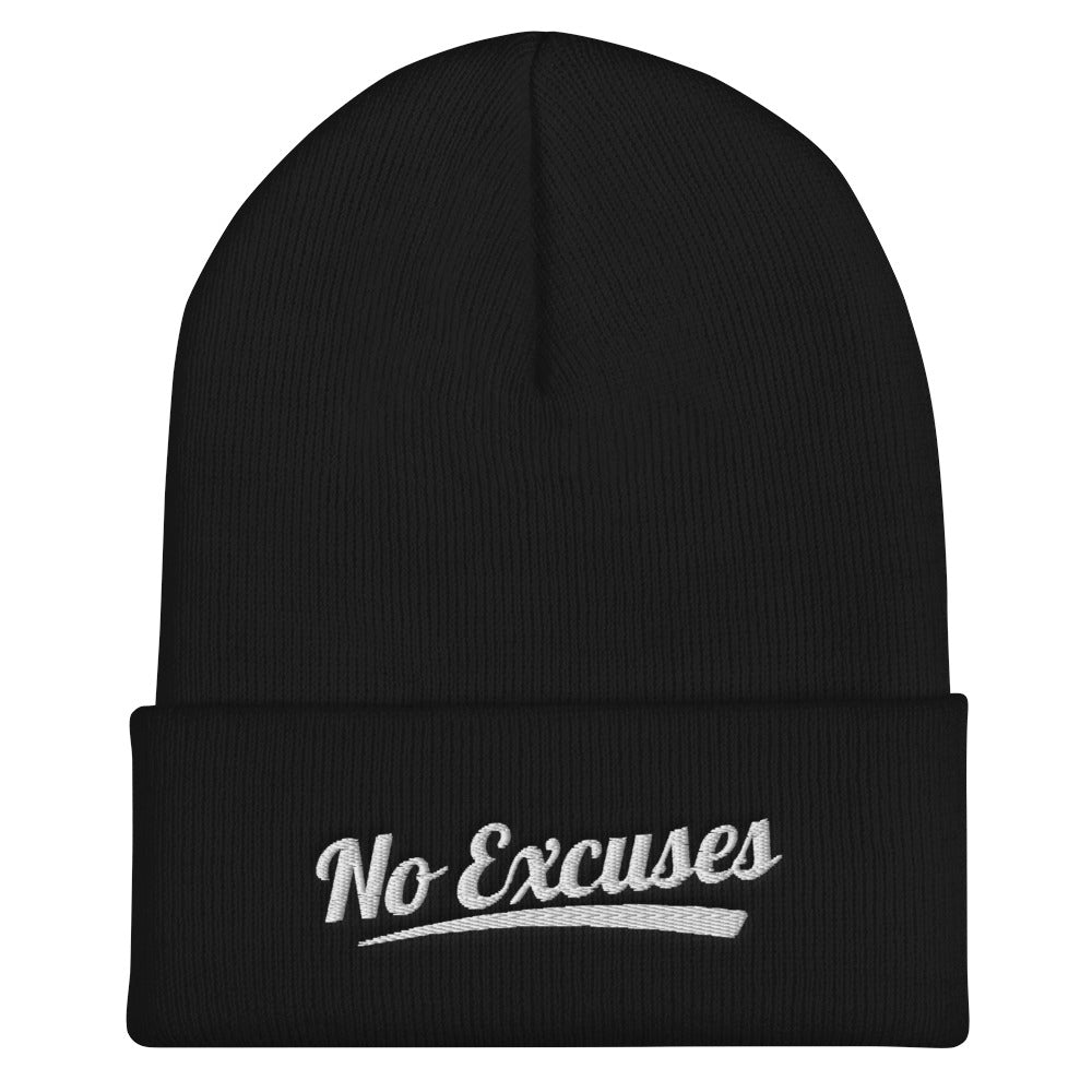No Excuses Cuffed Beanie