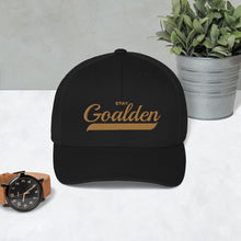 Load image into Gallery viewer, Stay Goalden inspirational quote hat
