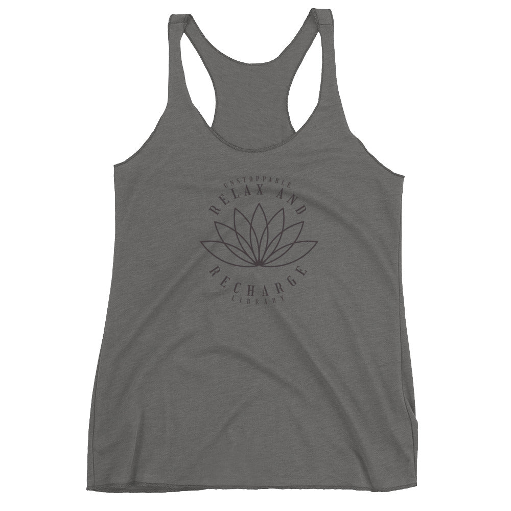 Relax And Recharge Women's Racerback Tank