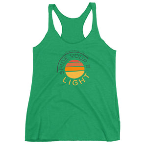 Shine Your Light Women's Racerback Tank