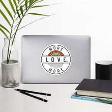 Load image into Gallery viewer, Love More, More Love Bubble-free stickers
