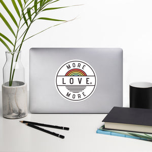 Love More, More Love Bubble-free stickers