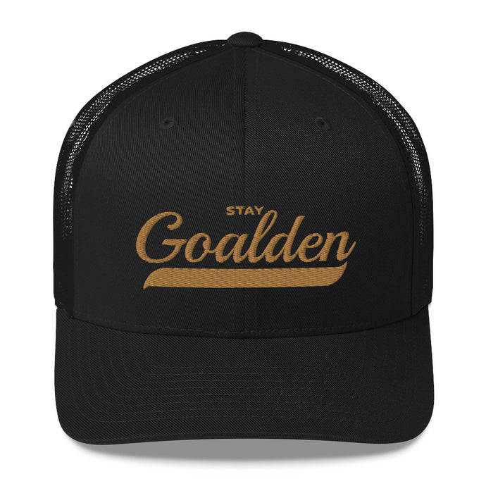 Stay Goalden inspirational quote hat