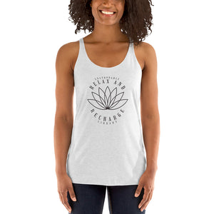 Relax And Recharge Women's Racerback Tank